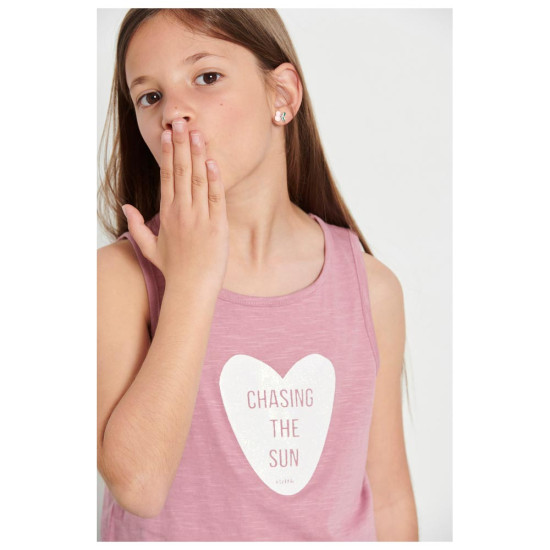 Bodytalk Παιδική αμάνικη μπλούζα Crop Top